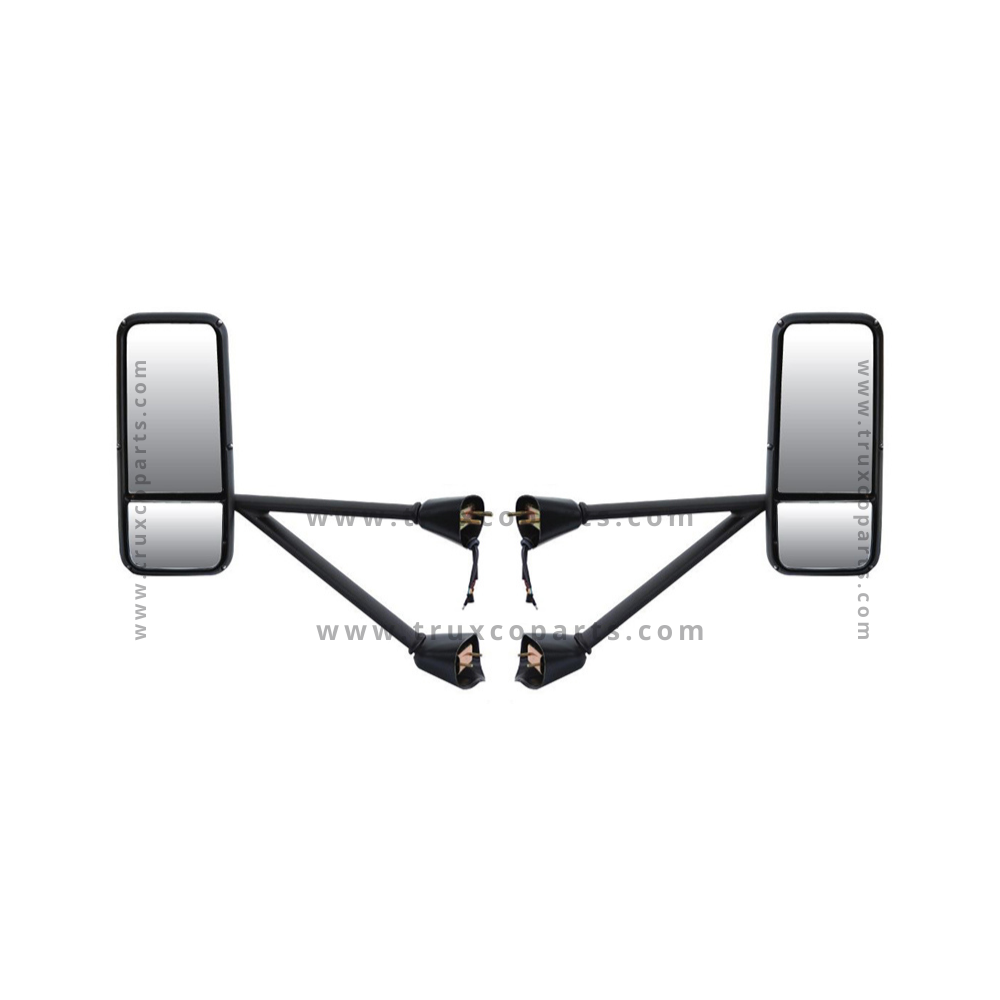 RUSSAM Kenworth T600-T660 Power Heated Mirror Assembly – Pair (Chrome, Left & Right)