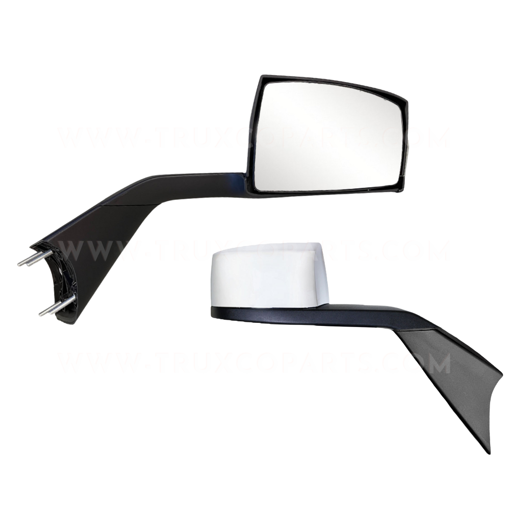 New Volvo VNL Chrome Hood Mirror - W/O heater - TRUXCO INC