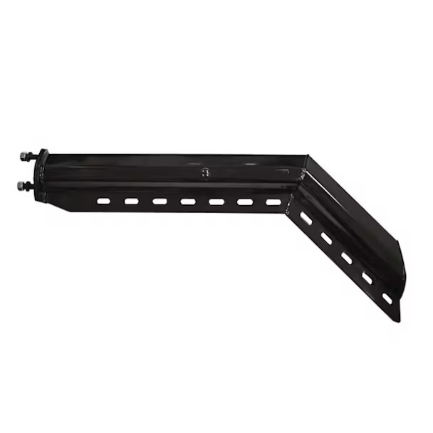 IHC-012B Mud Flap Hanger Set Spring loaded 45 Degree Angle Steel Black 30″ Taper 2.5” Bolt Spacing