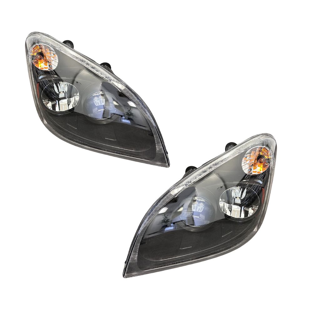 Freightliner Cascadia Blackout Headlight | LED (2017 and Older)