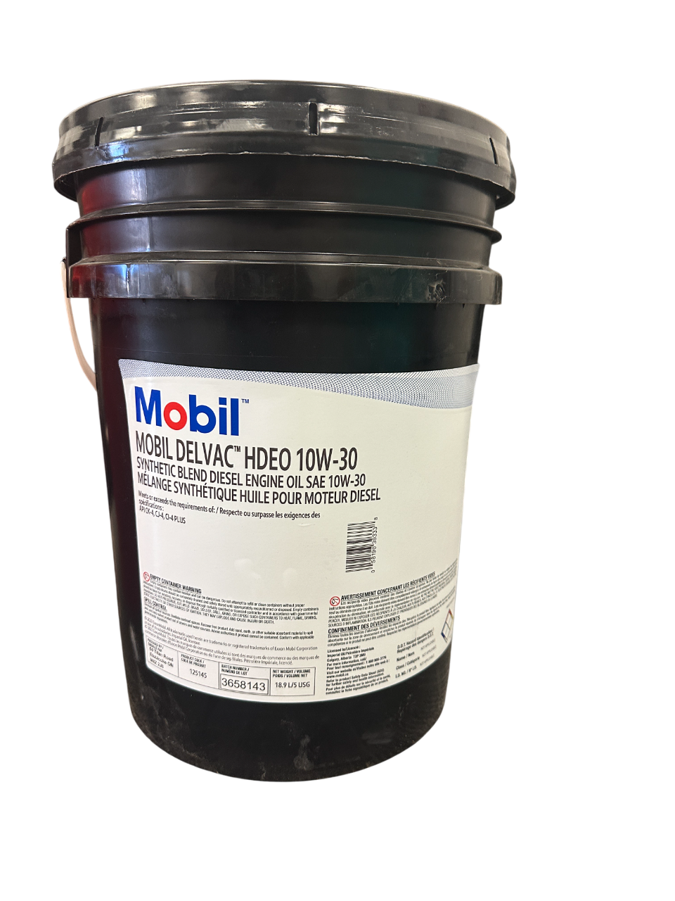 Mobil Delvac 10W30 Pail 18.9L – Synthetic Bland