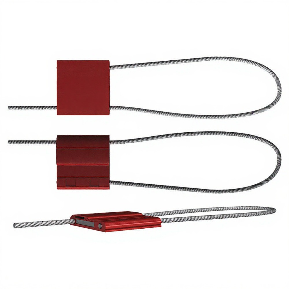 CABLE SEAL ALUMINUM RED 12IN