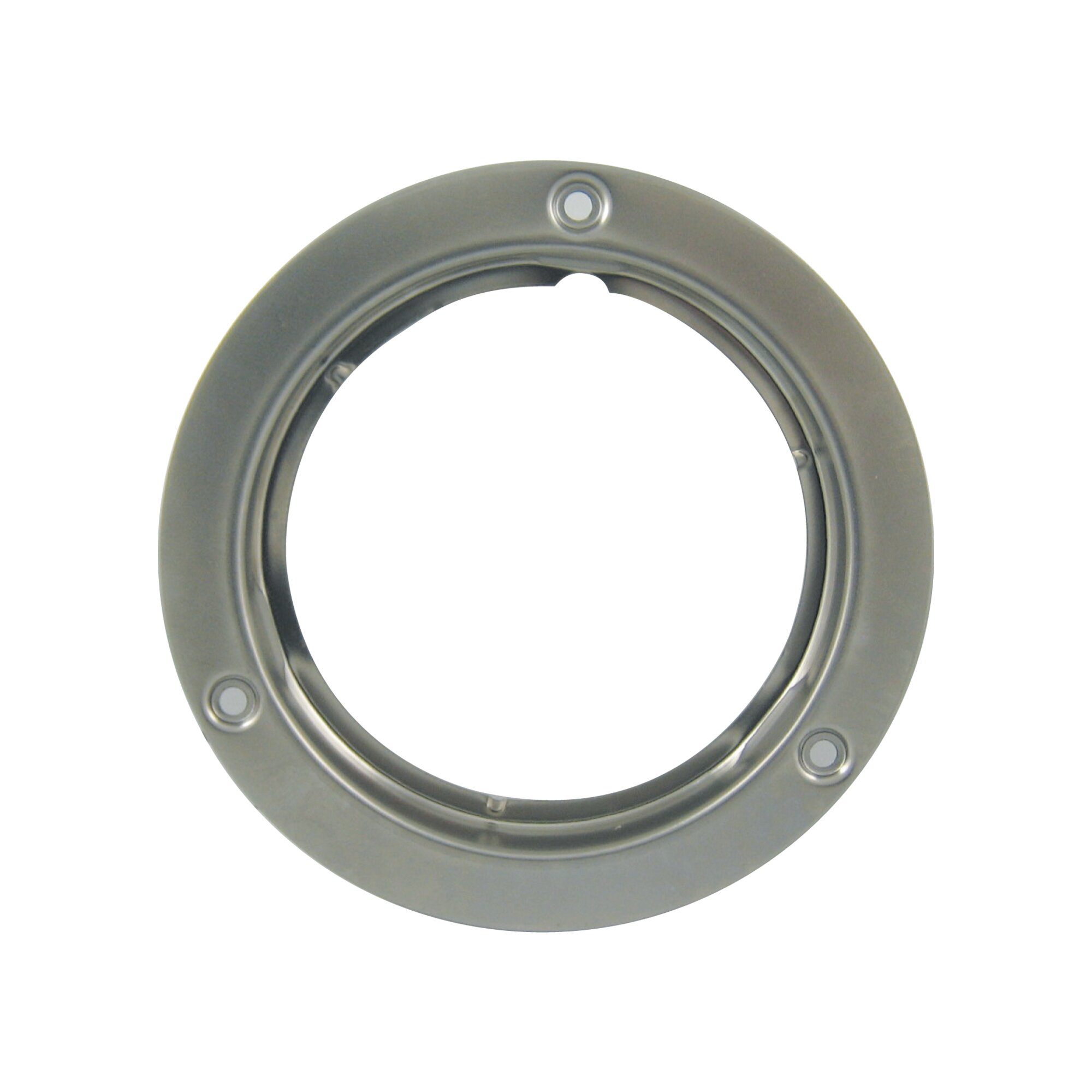 Stainless steel flange for 4″ round lamps