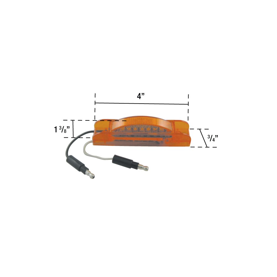 LED 0.75″X4″ SLIM LINE MARKER