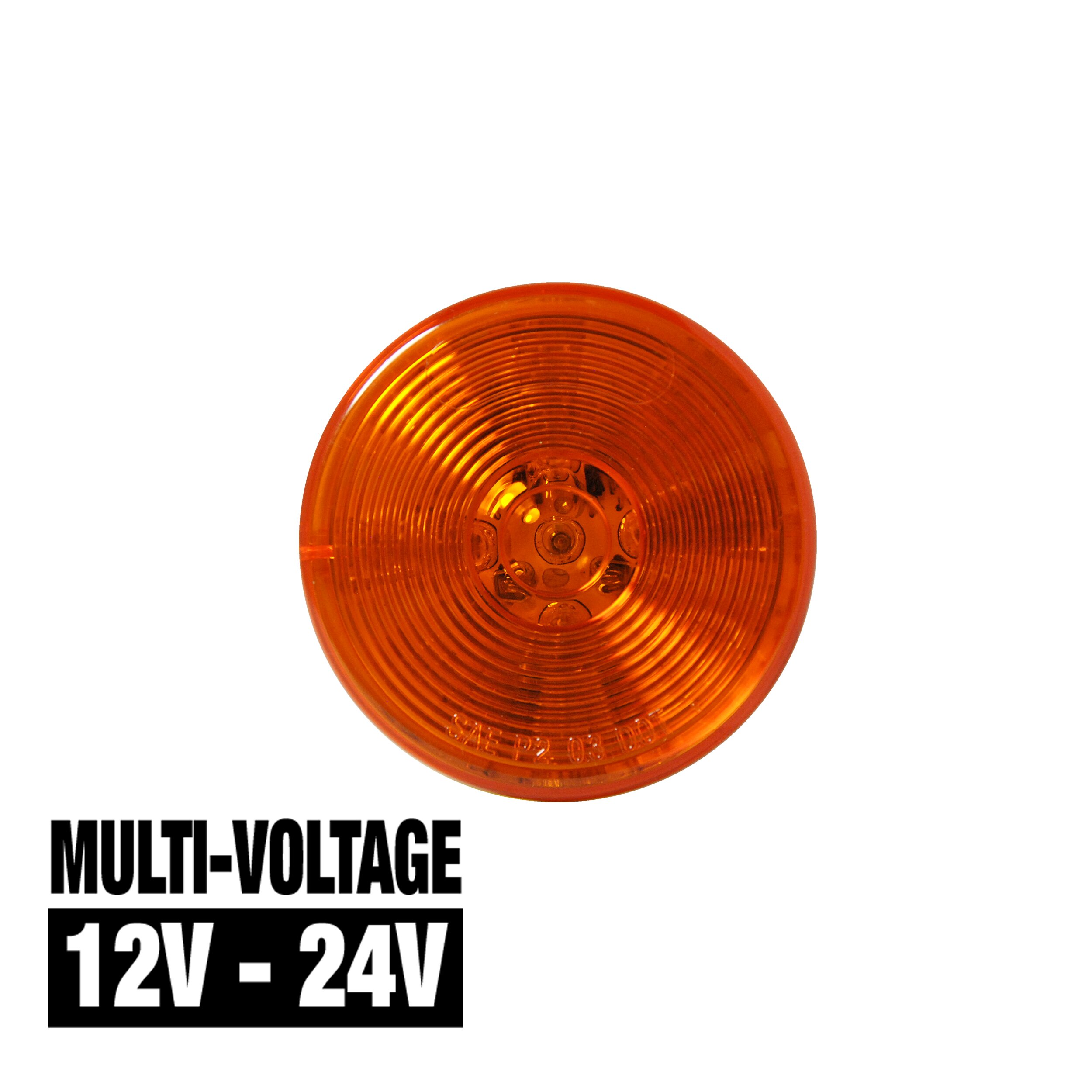 LED 2″ Rd Marker Lamp Amber – 1-dio