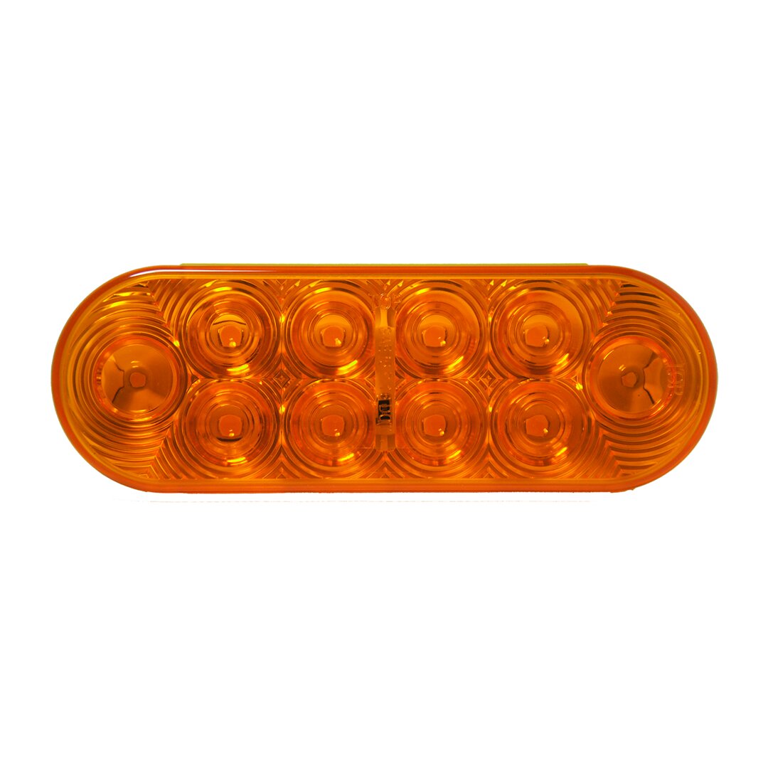 LED Oval 3-Pin AMP Connection Signal/Park Lamp Amber – 10-dio