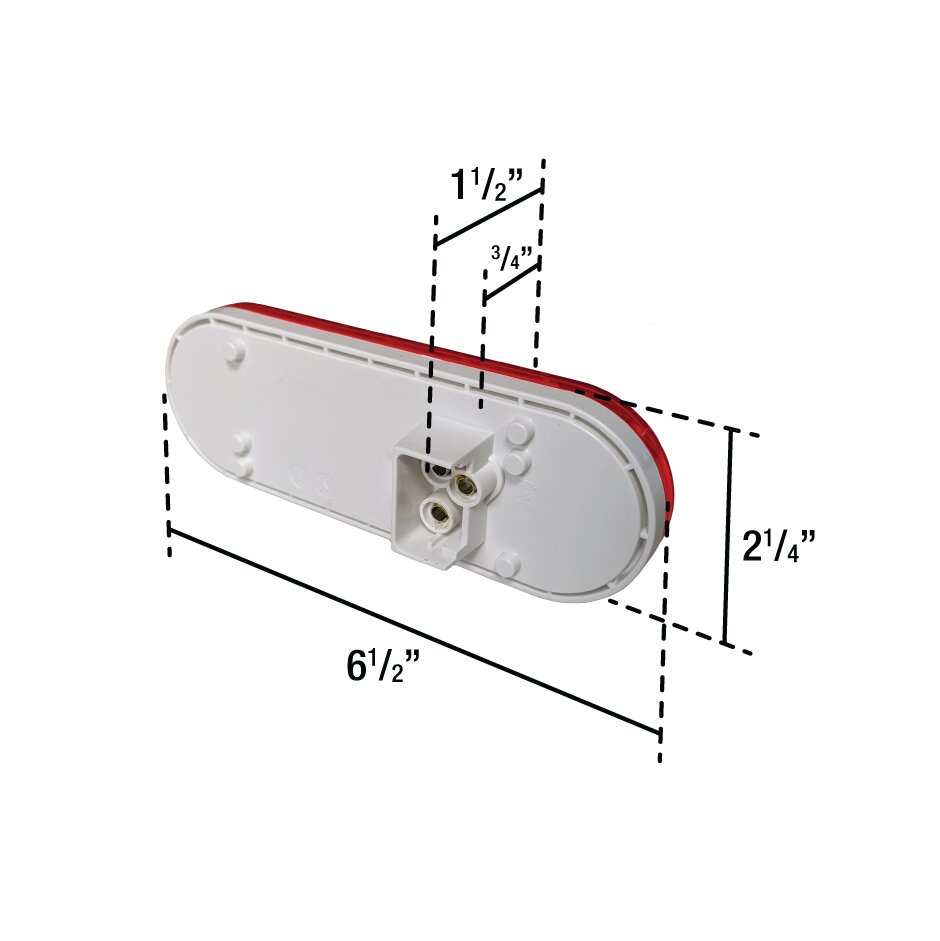 LED2238S-10RP oval STT lamp red