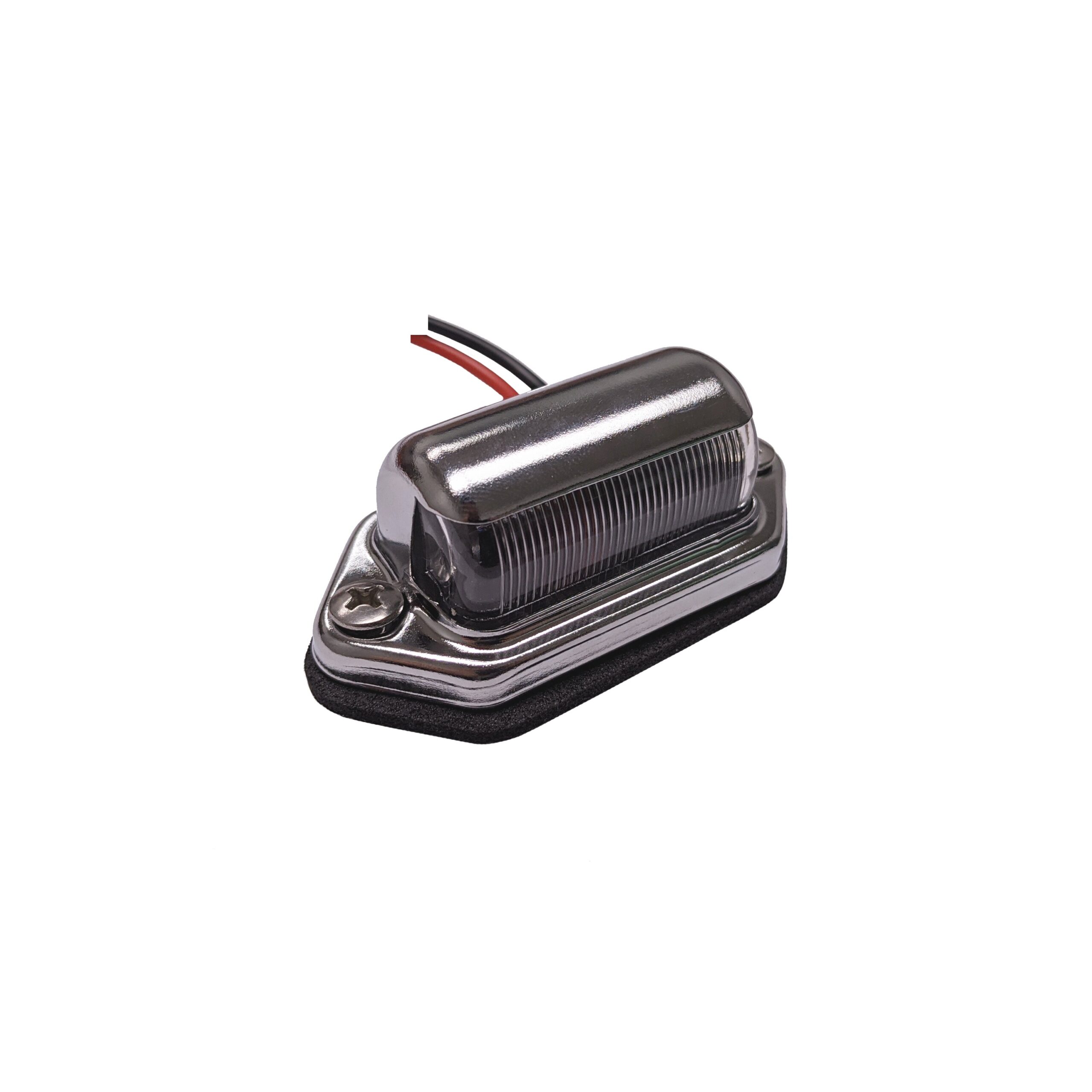 LED License lamp chrome housing – 2-dio