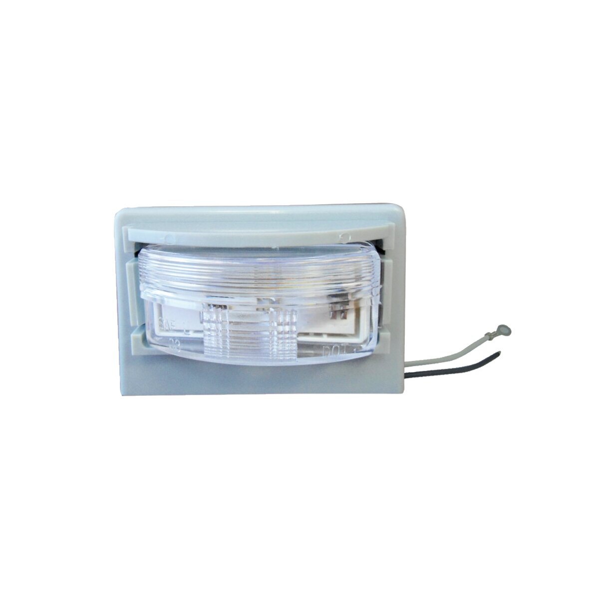LED License lamp kit ( LED 1225-2L & Pigtail ) in grey housing