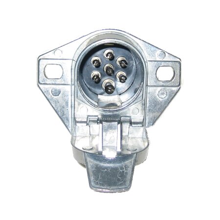 7 Way socket 7-pin die cast Trailer end connector-split pins
