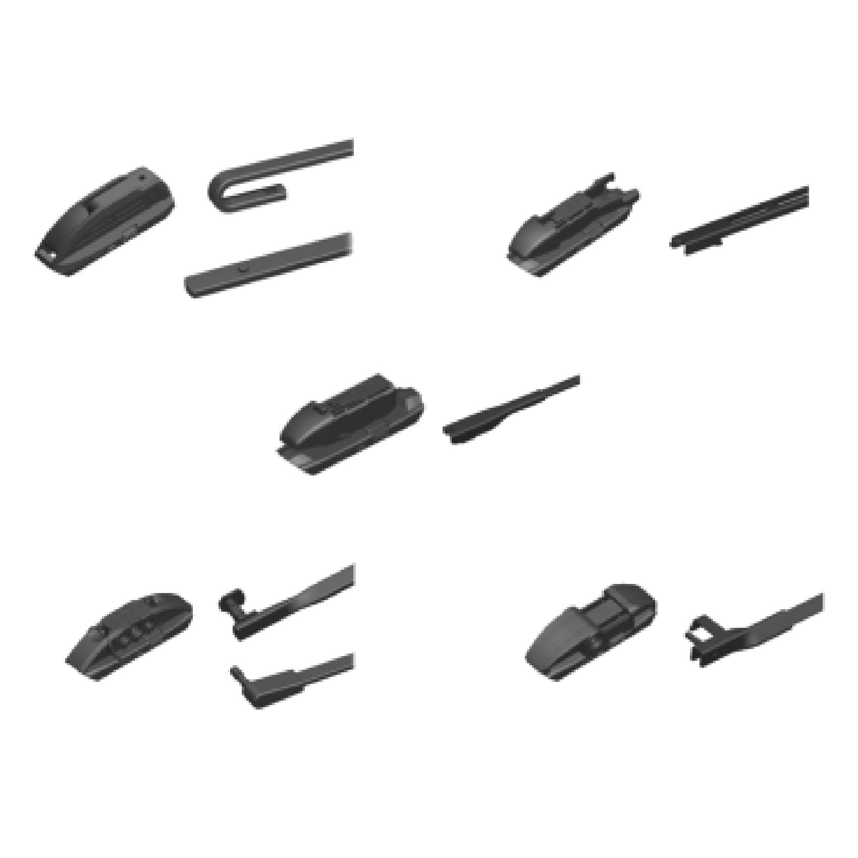 22″ KLEERVIEW Hybrid Wiper Blade (5 Adaptors)